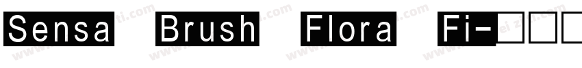 Sensa Brush Flora Fi字体转换